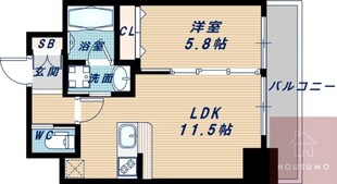 ORSUS新大阪の物件間取画像